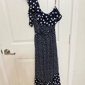 Polka Dot Navy Dress